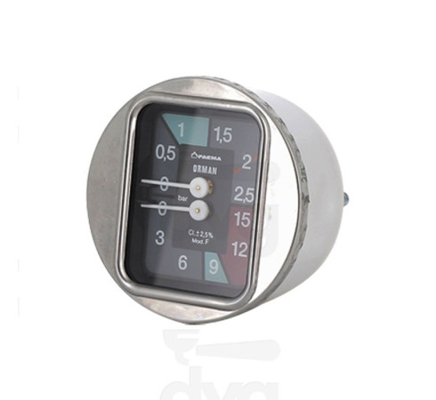 Манометр Ø63мм 0-2,5/0-15 FAEMA