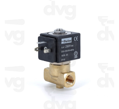Клапан PARKER 2-х ходовий, 1/4х1/4,  DN2,5 мм;  220/230V;  50/60Hz