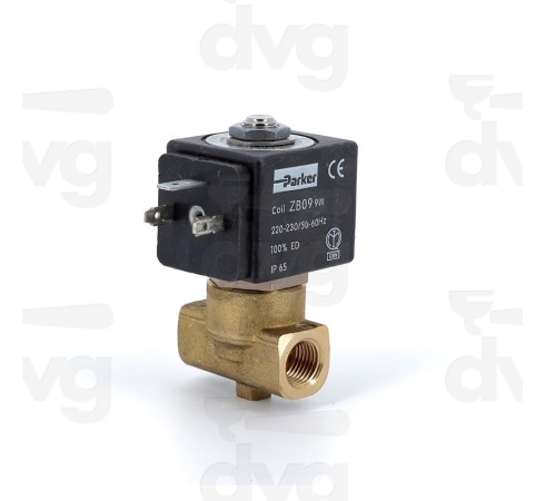 Клапан PARKER 2-х ходовой, 1/4х1/4,  DN1,5 мм;  220/230V;  50/60Hz