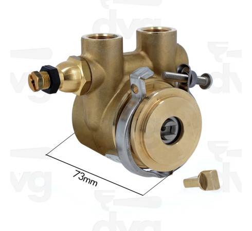 Помпа Fluid-o-Tech 100л/г (хомутова)  коротка